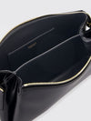 rectangular smooth calfskin mini bag with metal mesh handle