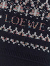 rectangular wool-blend scarf with jacquard logo