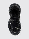 track piercing mesh trainers with jewel applications