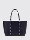 rockstud mini handbag in leather with crystals