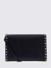 rockstud mini bag in hammered leather with crystals