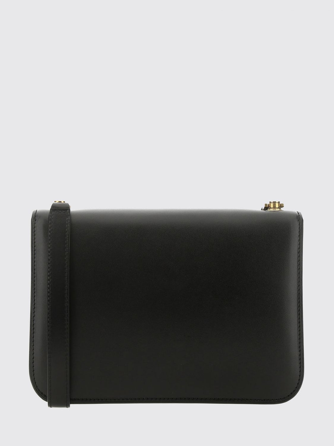 SAINT LAURENT OS mini crossbody bag in calfskin leather with flap and logo