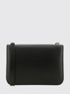 mini crossbody bag in calfskin leather with flap and logo