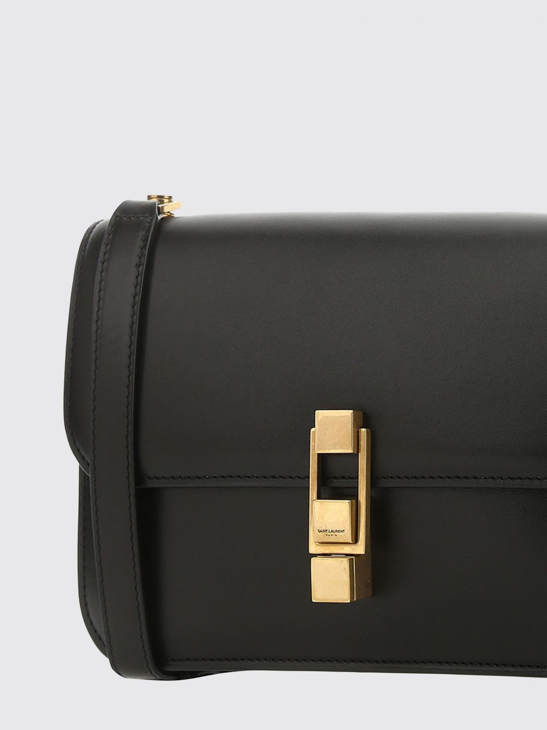 mini crossbody bag in calfskin leather with flap and logo