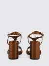 kesia satin t-strap sandals with a high block heel