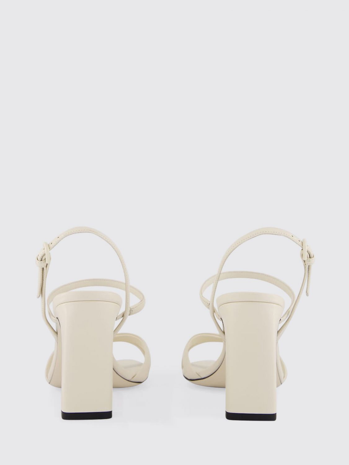 elsy nappa leather sandals with high block heel and open toe