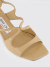 azilia nappa leather sandals with low heel and square toe