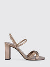 elsy laminated nappa leather sandals with high block heel