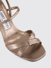 elsy laminated nappa leather sandals with high block heel