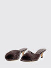 blink woven nappa mid-heel mule sandals