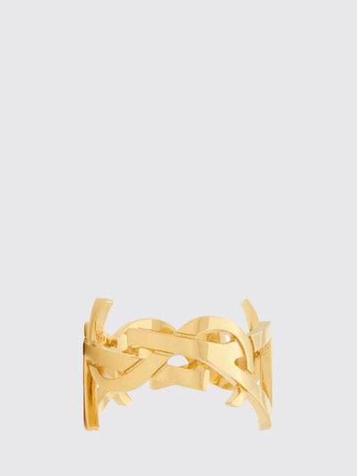 cassandre brass band ring with ysl monogram