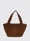 le 5 à 7 bea suede shoulder bag with ysl buckle