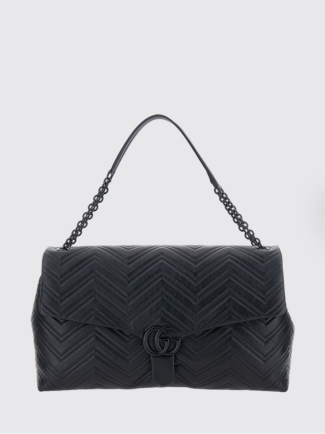 GUCCI OS large gg marmont black quilted nappa shoulder bag by