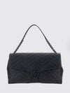 large gg marmont black quilted nappa shoulder bag by