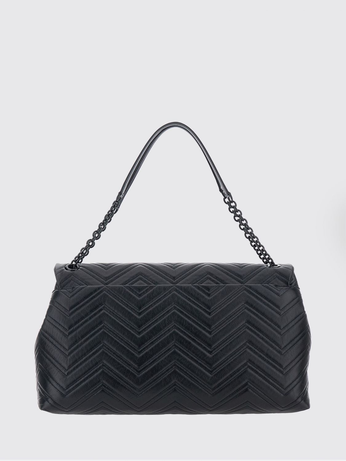 large gg marmont black quilted nappa shoulder bag by