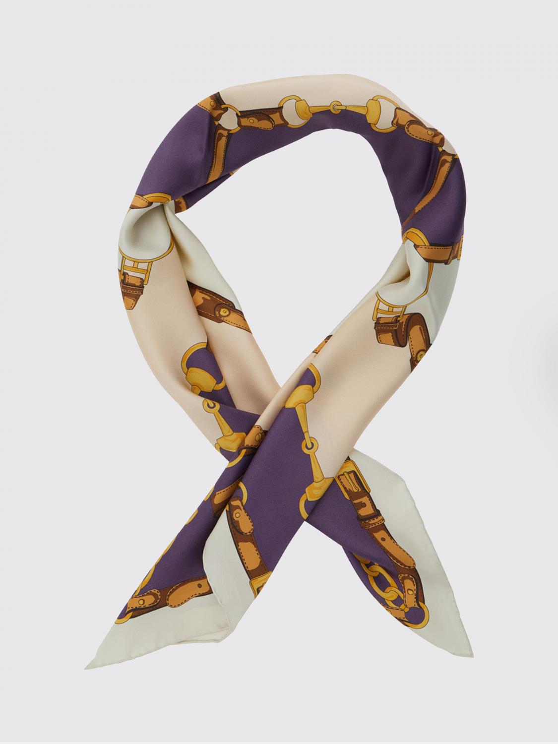 square silk twill foulard with multicolour graphic print