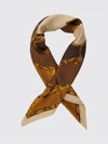 square silk twill foulard with multicolour graphic print
