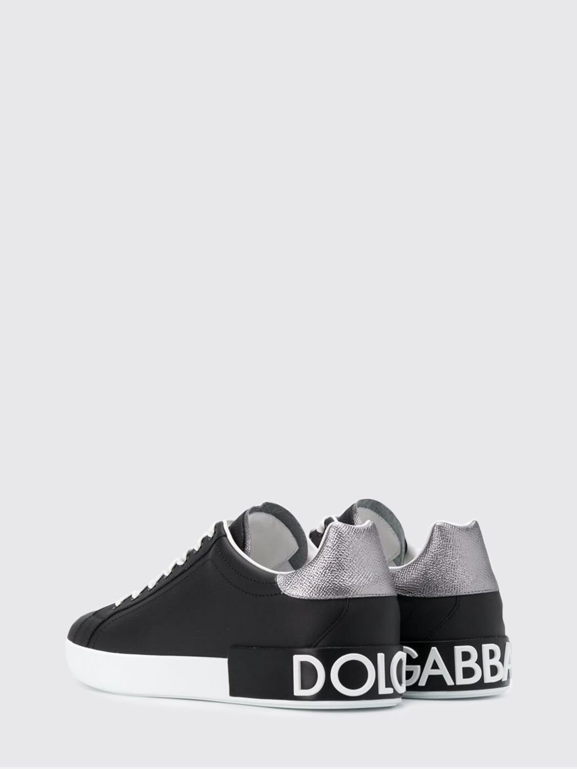 portofino smooth calfskin low-top sneakers with logo
