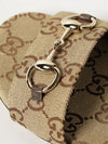 gg jacquard fabric mule sandals with horsebit detail