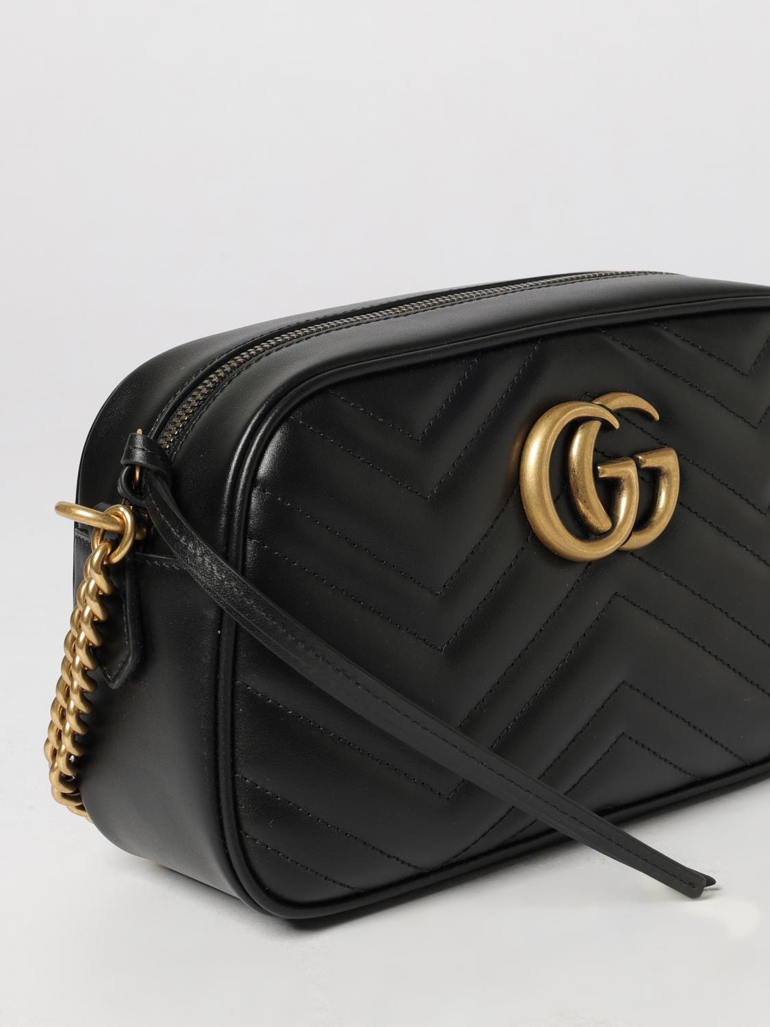 gg marmont matelassé chevron nappa shoulder bag