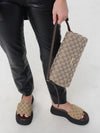 madison gg monogram jacquard shoulder bag with leather handle