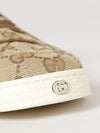 stretch low-top cotton sneakers with jacquard gg monogram