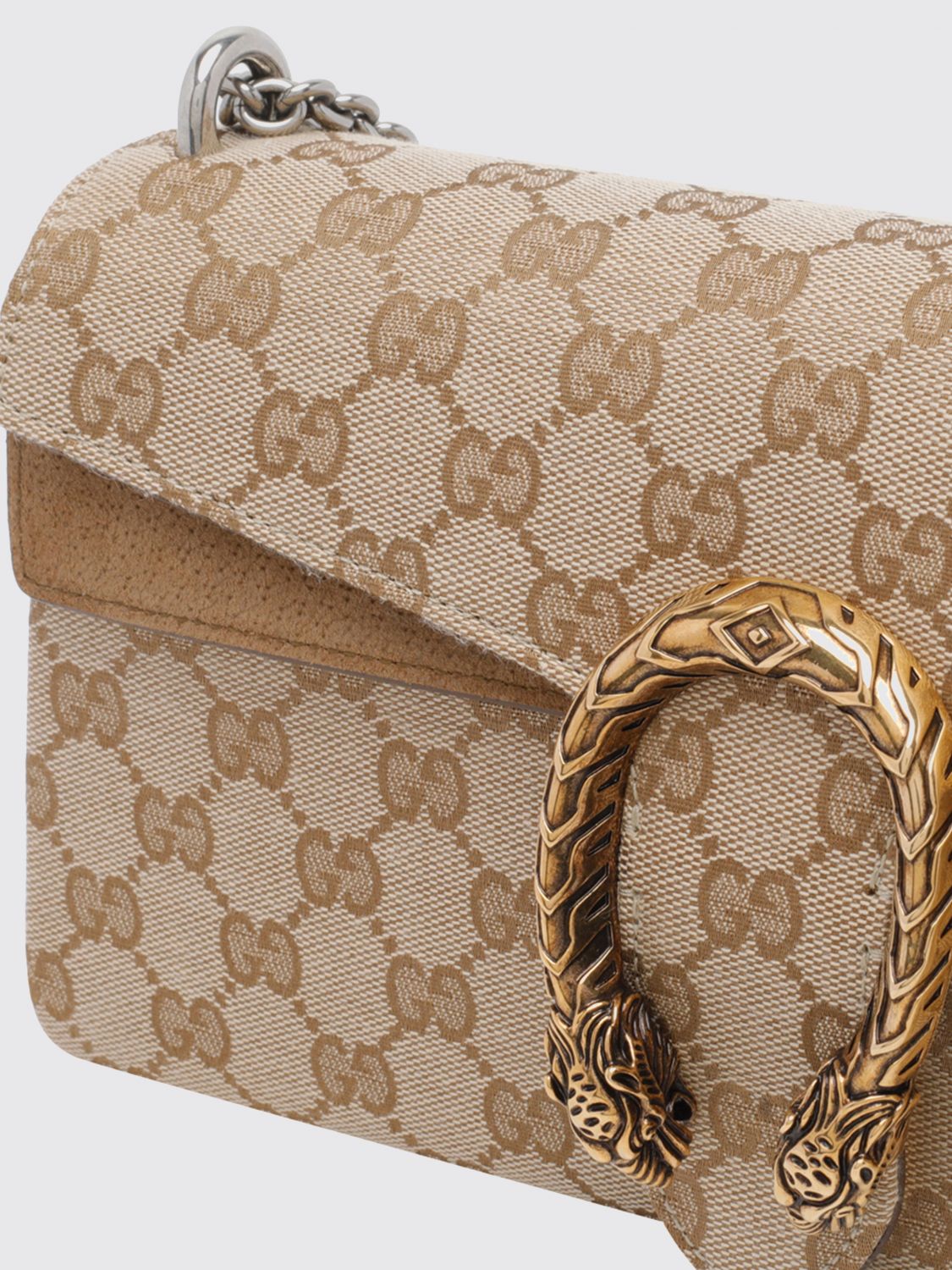 dionysus gg monogram jacquard shoulder bag with chain strap