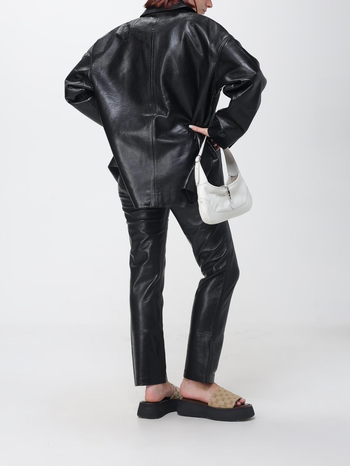medium jackie slim shoulder bag in natural grain leather