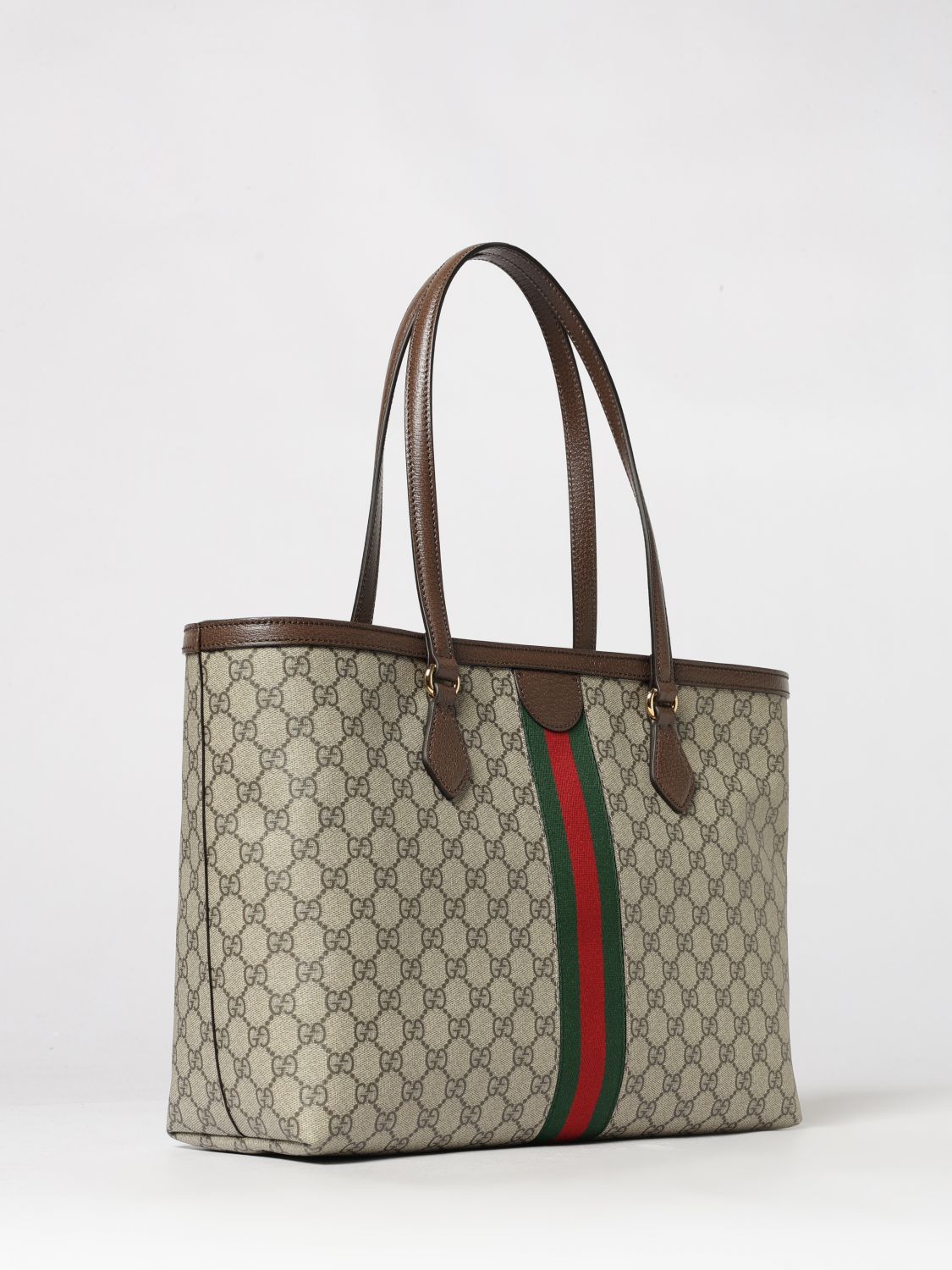 ophidia gg supreme shoulder bag with web stripe
