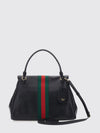 large paparazzo smooth leather shoulder bag with horsebit detail
