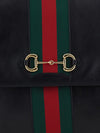 large paparazzo smooth leather shoulder bag with horsebit detail