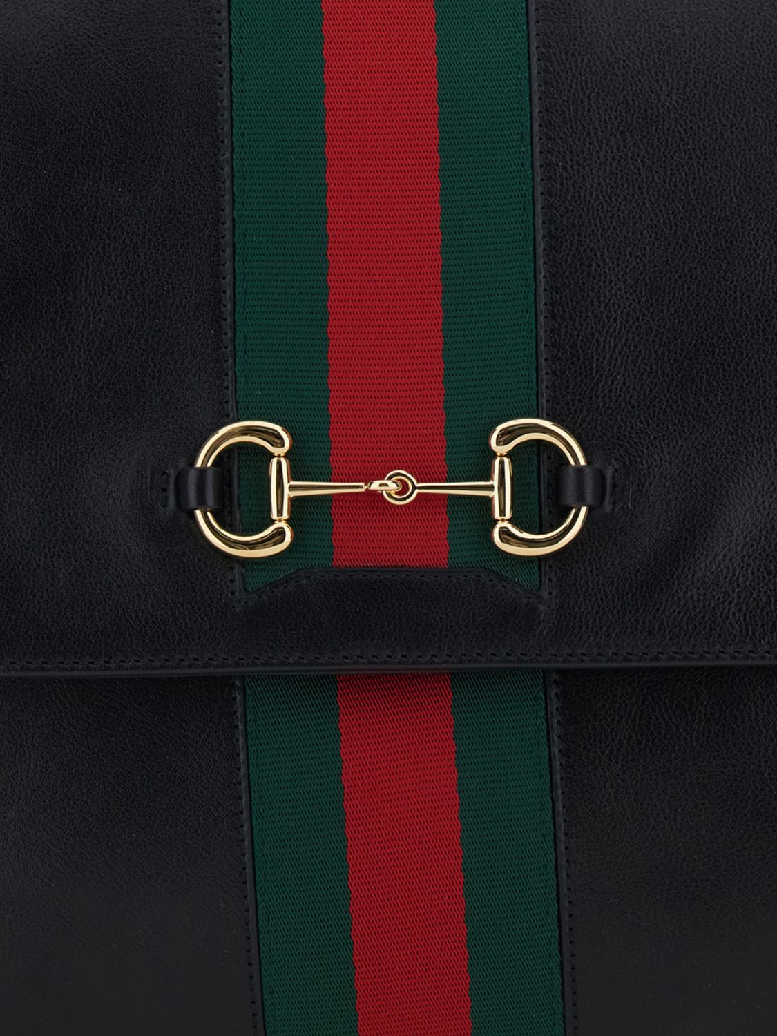 large paparazzo smooth leather shoulder bag with horsebit detail