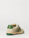 screener low-top leather and cotton sneakers with gg monogram