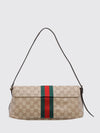 madison monogram jacquard shoulder bag with web stripe
