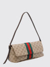madison monogram jacquard shoulder bag with web stripe