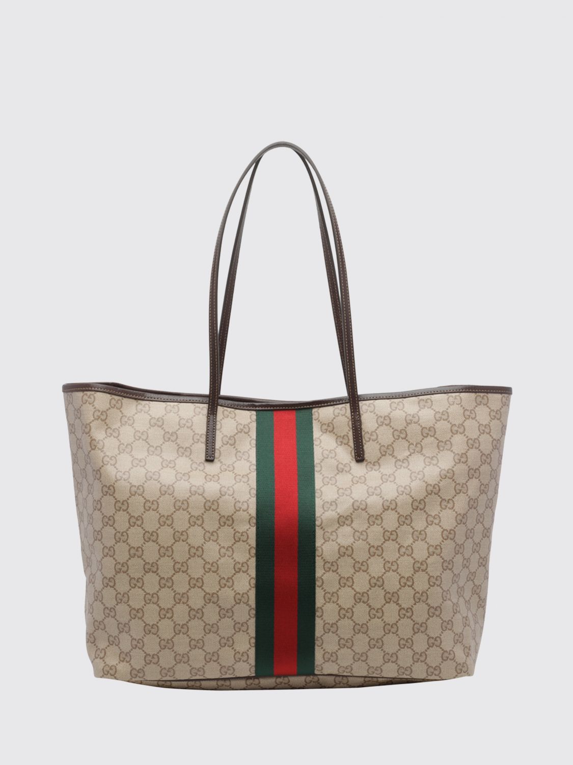 tribeca monogram jacquard shoulder bag with double handle