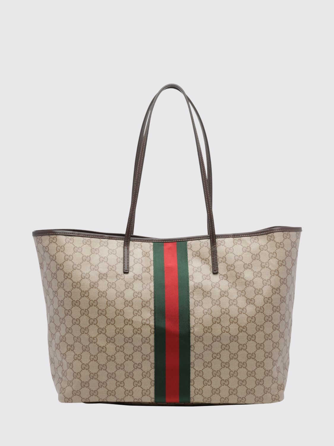tribeca monogram jacquard shoulder bag with double handle