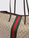 tribeca monogram jacquard shoulder bag with double handle
