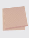 gg monogram jacquard wool scarf with fringed edges