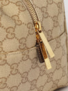 melrose monogram jacquard shoulder bag with double handle