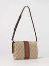 striped monogram jacquard mini bag with horsebit detail