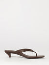 vittoria rubber thong sandals with low heel