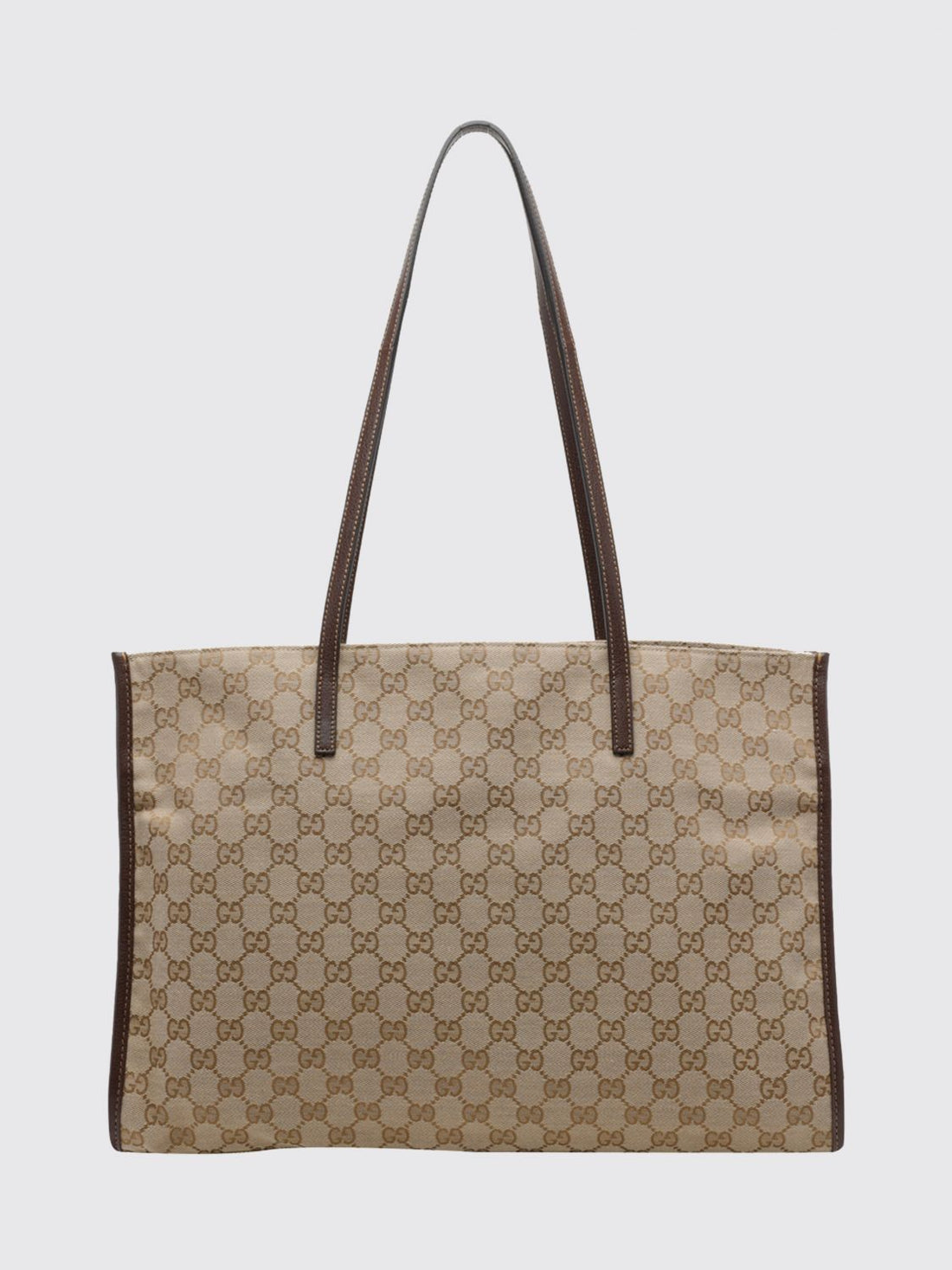 GUCCI OS londra monogram jacquard shoulder bag with double leather handle