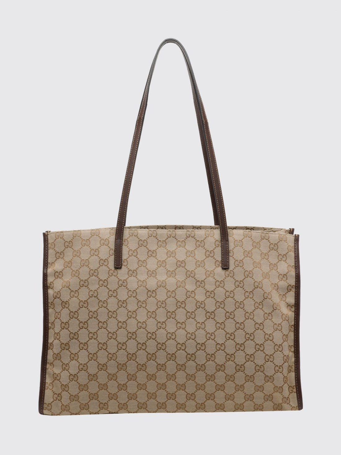 GUCCI OS londra monogram jacquard shoulder bag with double leather handle