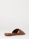calfskin leather slides with embossed gg monogram