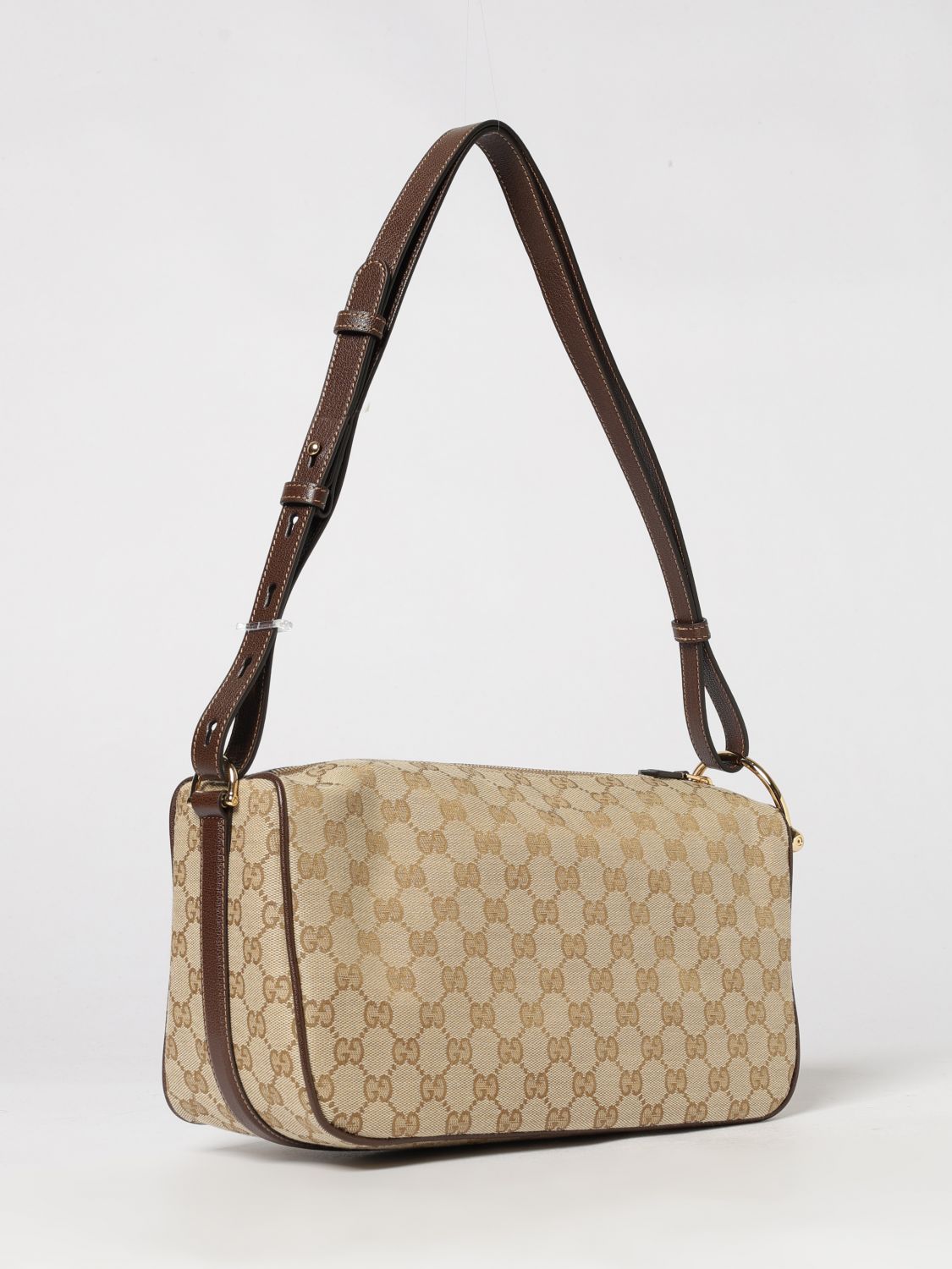 medium half horsebit gg monogram jacquard shoulder bag