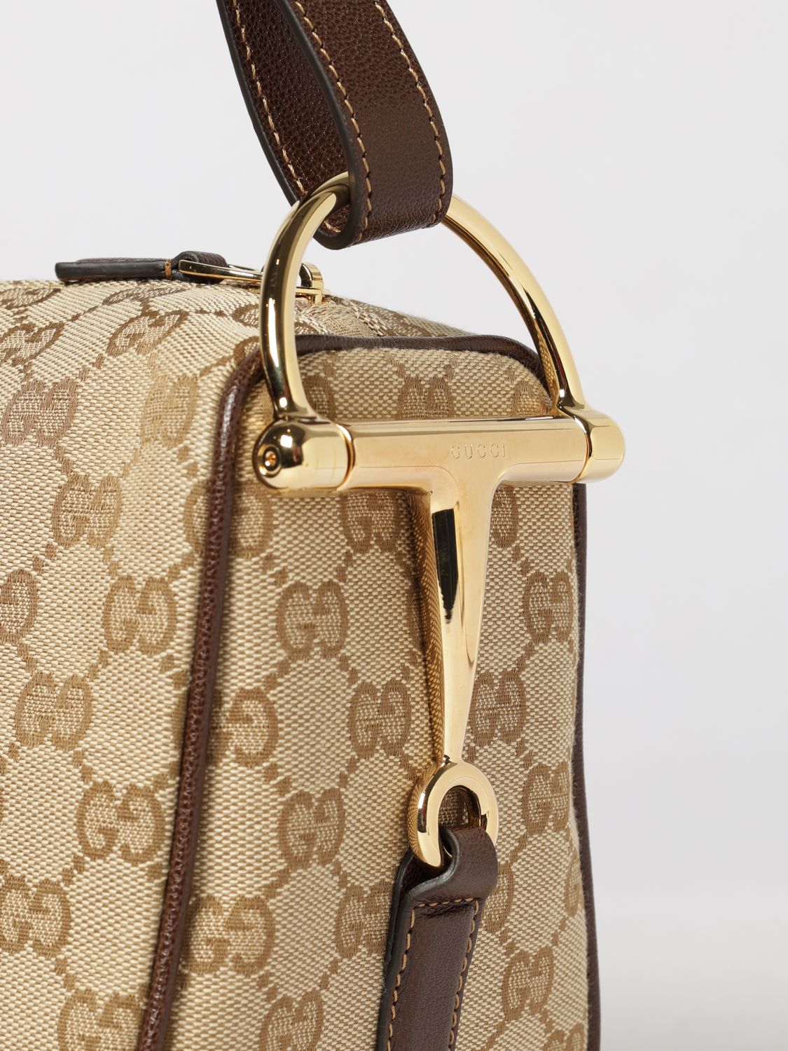 medium half horsebit gg monogram jacquard shoulder bag
