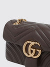 gg marmont mini matelassé nappa leather chevron shoulder bag