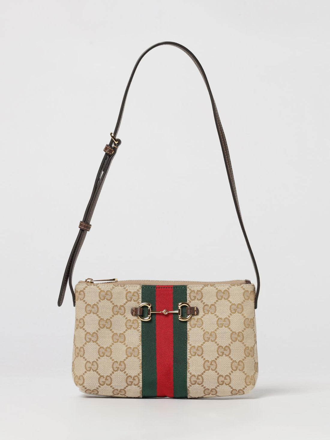 GUCCI OS gg canvas mini shoulder bag with horsebit and web detail