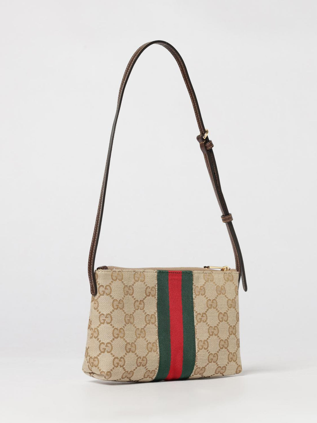 GUCCI OS gg canvas mini shoulder bag with horsebit and web detail